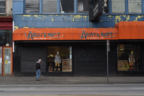 Army & Navy Store, East Hasting Street, Vancouver, BC 2016