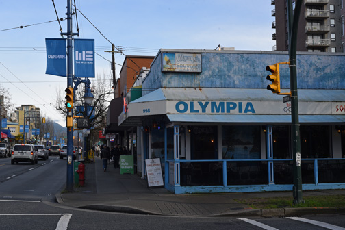 Olympia Pizza & Pasta, Denman Street, Vancouver, BC 2016