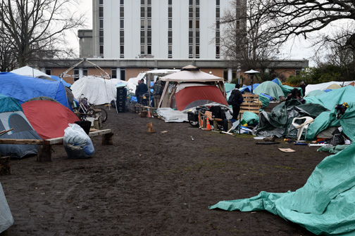 Tent city for the homeless, Victoria, BC 2016